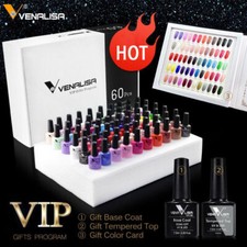 36/60 Colors 7.5ml Whole Set UV Nail Gel Polish Kit With Base&Top&Palette 3IN1