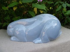 LAPIN EN CÉRAMIQUE DE SAINT CLÉMENT SIGNÉ CHARLES LEMANCEAU - ART DÉCO