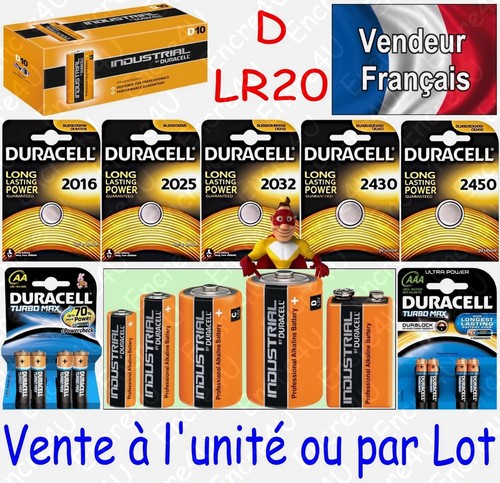 Piles lr20 duracell - d,