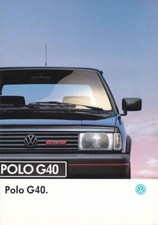 Catalogue Brochure VW Polo G40