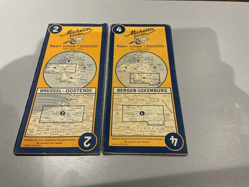 Lot deux cartes michelin - cartes,