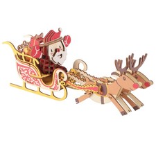 1 PC en bois de noël 3D