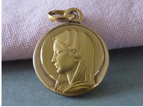Ancienne médaille ste vierge - ancienne,
