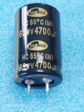 Lot de 2 Condensateurs 4700µF 4700MF 4700UF 63V 85°c 25x41mm Radial de 10mm