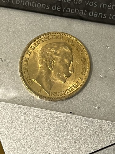 Pièce mark - or, 20