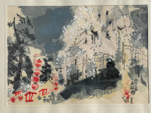 Peinture originale soie
