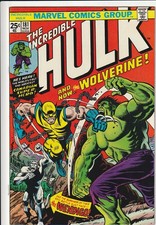 INCREDIBLE HULK #181 CBCS 8.0 (AR) WITH WHITE PGS.--1ST FULL APP. WOLVERINE !