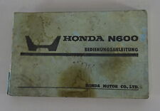 1968 Honda N 600 Owners Manual/Manual