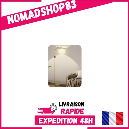 Lampadaire arc doré 165cm - arc,