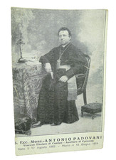 OLD POSTCARD OF CREMONA 1914 DIOCESE MONSIGNOR ANTONIO PADOVANI