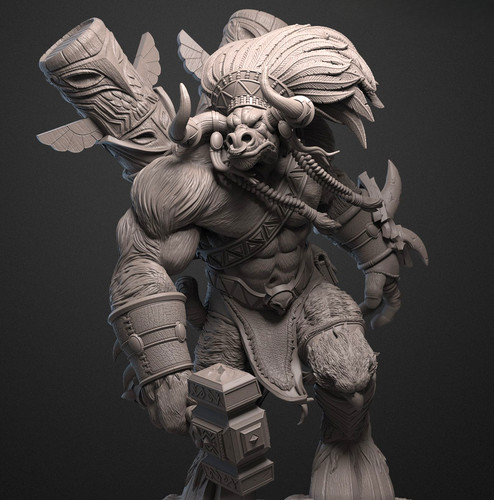Baine bloodhoof wow - baine, figurine