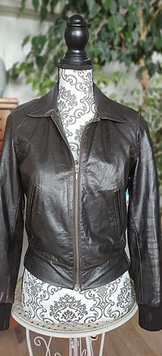 Veste blouson cuir - , agneau