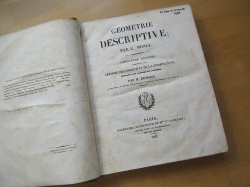 Geometrie descriptive monge - geometrie,