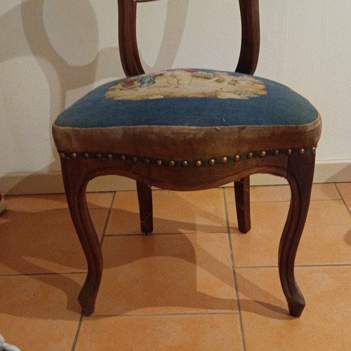 Chaise bois marron assise - marron,,