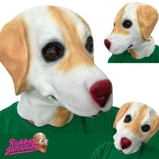 Labrador Golden Chien Masque Latex Animal Accessoire Costume Canin Chiot Cosplay