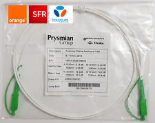 Cable fibre optique pour box SFR/Orange/ Bouygues 1,5m/2m/3m/5m/10m