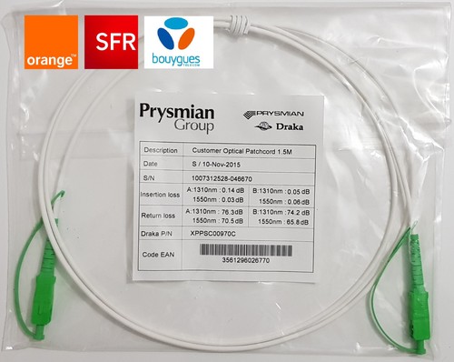 Cable fibre optique - , box