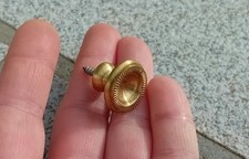 SMALL ANTIQUE FURNITURE HANDLE DRAWER button, bronze or brass, D=2cm N57D