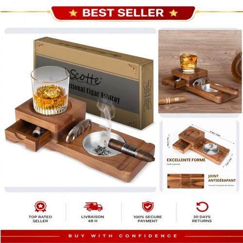 Cendrier bois pour cigare - cendrier,