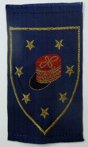 Insigne tissu brode kepi - kepi, de