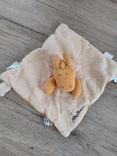 doudou âne paco ocre raye