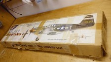 Top Flite flight P-51 Mustang OLD STOCK balsa wood R/C Model Airplane Kit