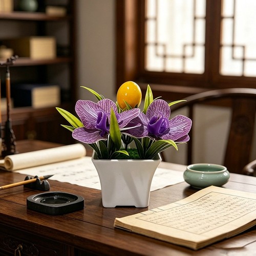 Orchidée artificielle pot - artificielle, en