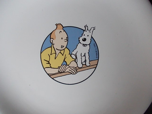 Herge superbe assiette tintin - herge,