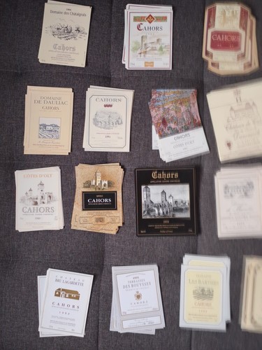Lot étiquettes vins - lot,