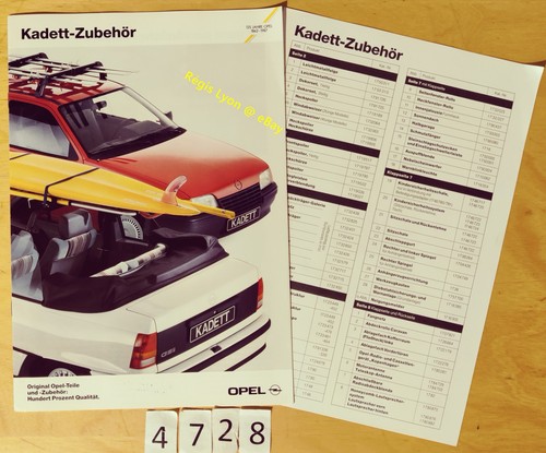 Opel kadett accessoires - opel,