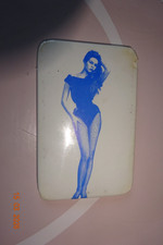 Ancien petit miroir de sac à