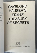 Gayelord Hauser's New Treasury of Secrets 1974 Hardcover