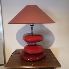 Lampe galets céramique design françois chatain france vintage