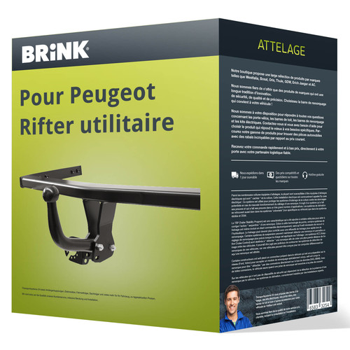 Attelage pour peugeot rifter - peugeot,