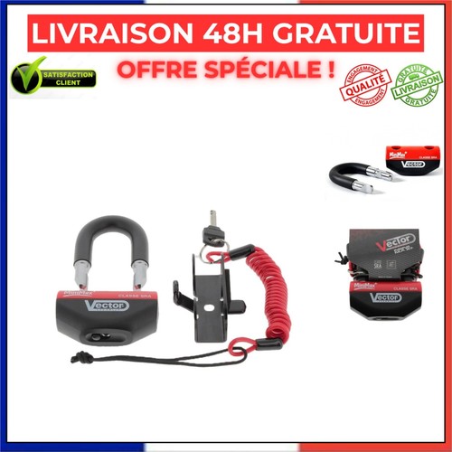Vector antivol moto - moto, bloque