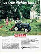 Advertising 088 1984 Yvan Béal blue tractor Iseki