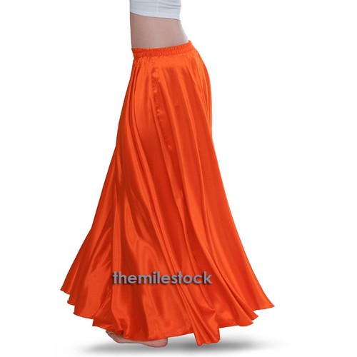 Jupe longue tms orange - longue,