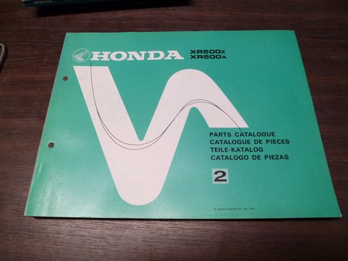 Parts list honda 500 1979 - r,