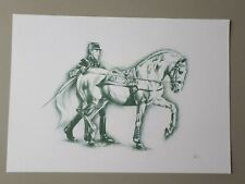 poster: Horse training by an equuyer of the Cadre Noir de Saumur