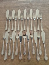 Apollo 12 Couverts à Poisson 24 Pièces Fourchettes Couteaux Modèle Ruban