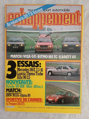 Echappement 194 1984 - echappement, 12/1984