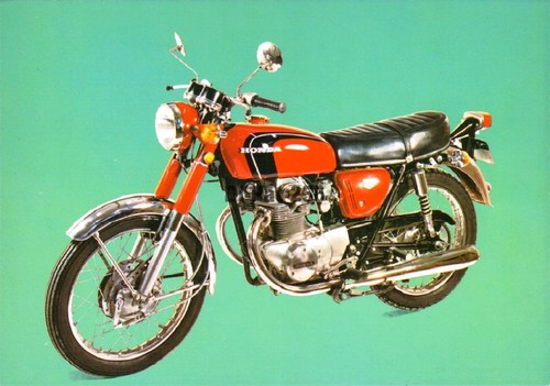 Carte postale moto honda - :,
