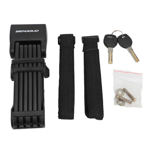 Folding bike lock with - with, keys