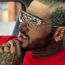 ?✨ Éclat Tendance - Lunettes de Vue Homme Monture Dorée ??