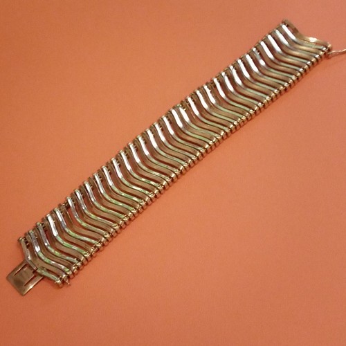 Bracelet manchette signé - bracelet,