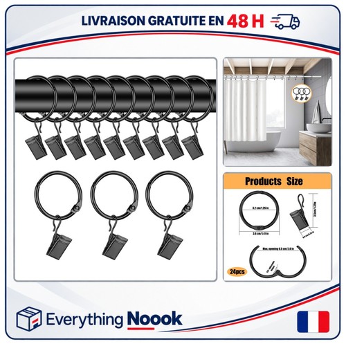 Anneaux rideaux avec - anneaux,