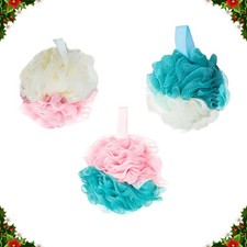  3 pcs Douche Boule Maille Filets De Bain Gommage Boules Maille Bulle Filets