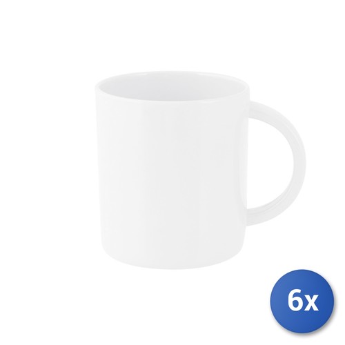 Tasse mug 100 mélamine - 6x,
