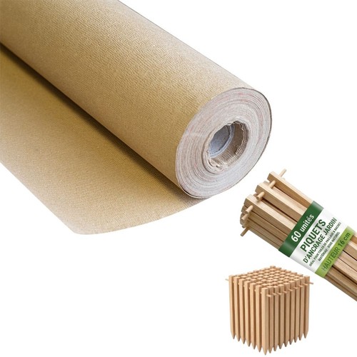 Toile paillage papier kraft - toile, de