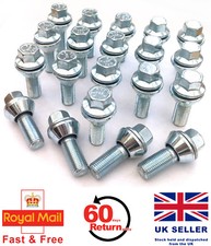 20 x alloy wheel Wobbly M14 bolts variable PCD 5x114, 5x112, 5x115 fits Vauxhall
